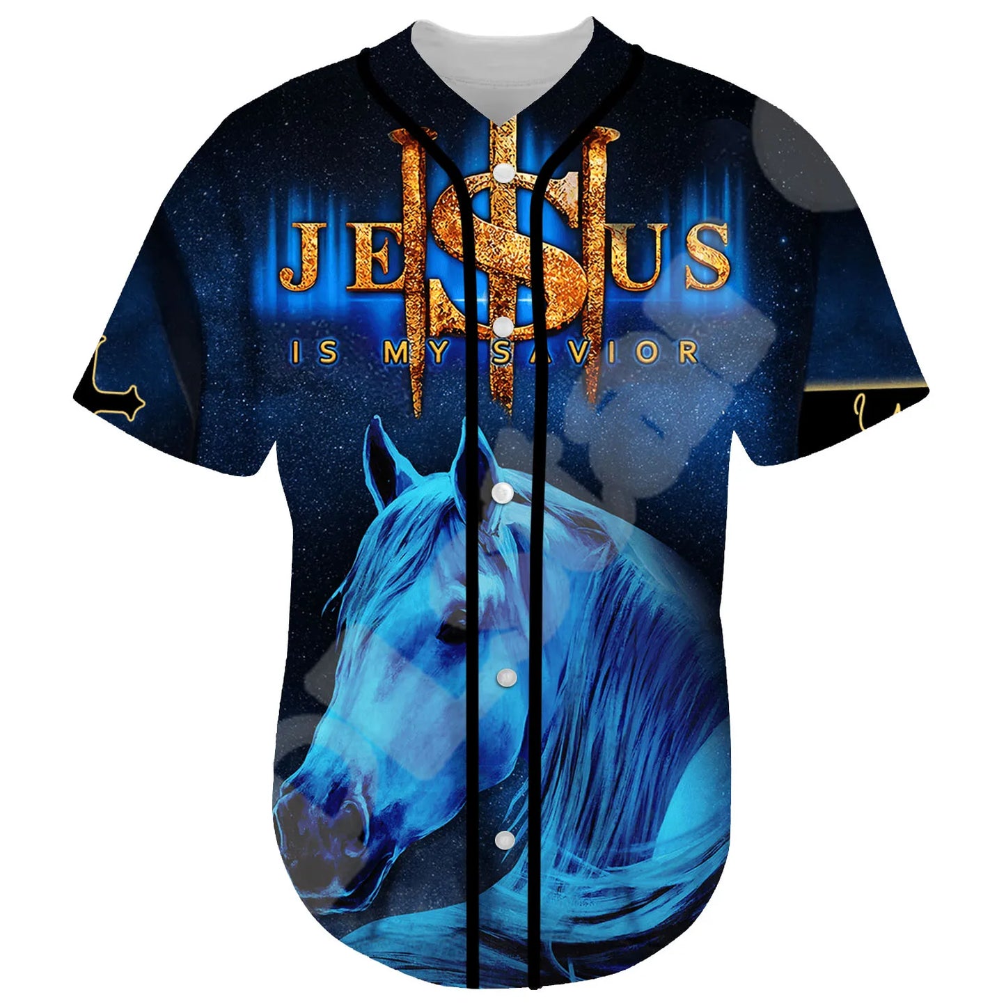 Christian 3DPrint Summer Baseball Jersey Unisex Casual Short Sleeves