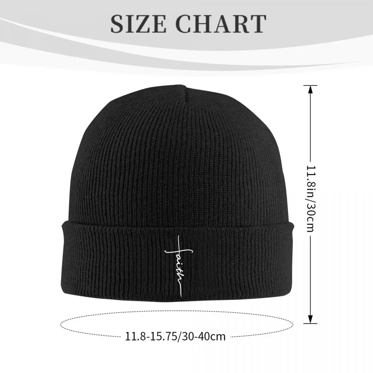 Christian Jesus Faith Cross Knit Hat