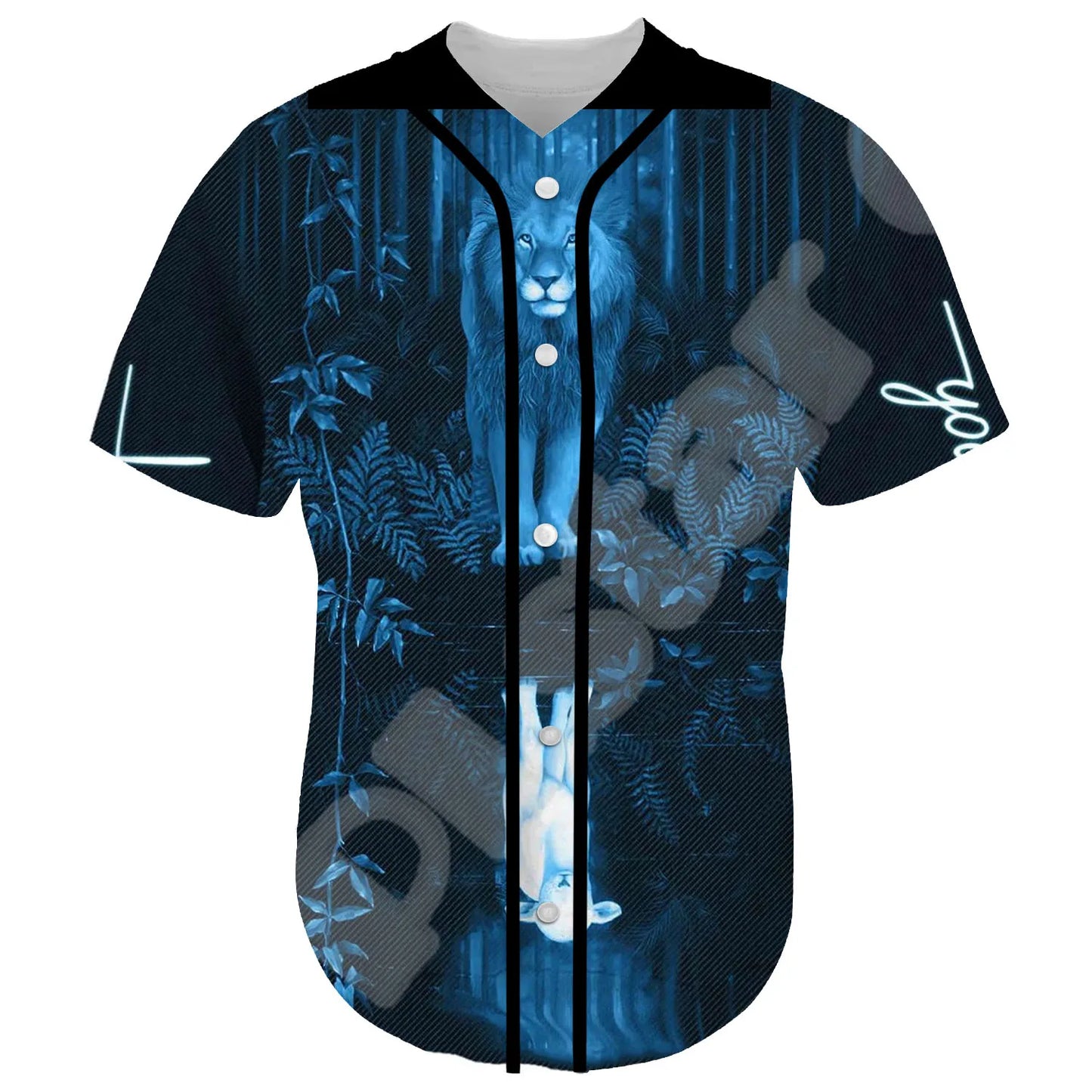 Christian 3DPrint Summer Baseball Jersey Unisex Casual Short Sleeves