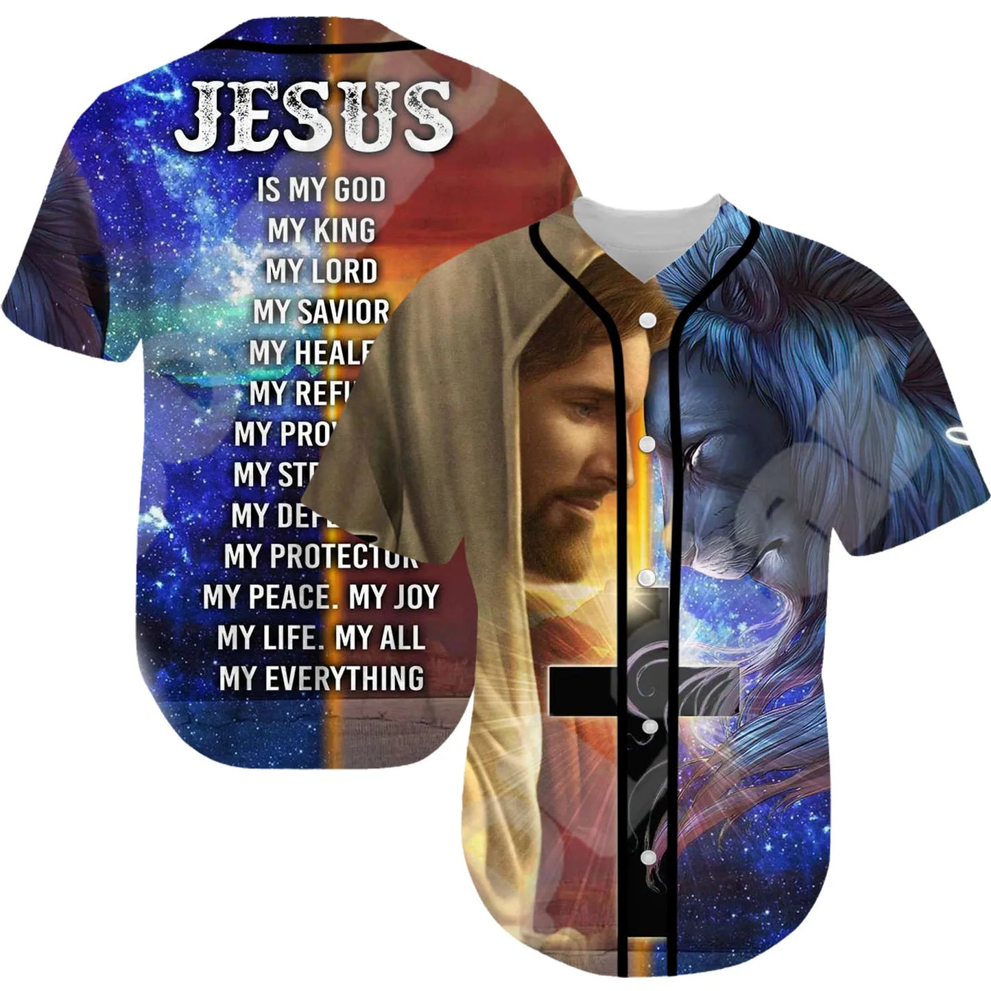 Christian 3DPrint Summer Baseball Jersey Unisex Casual Short Sleeves